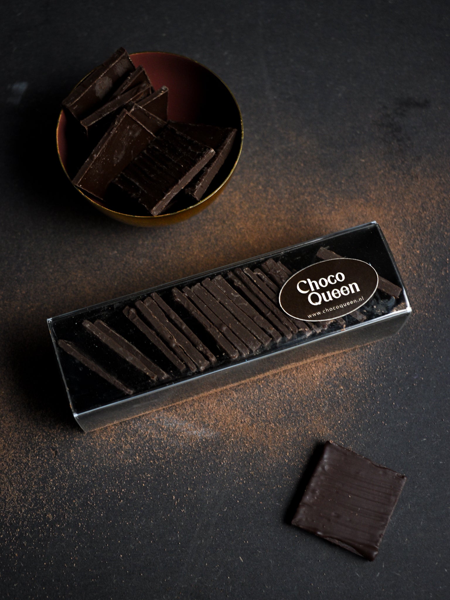 Galetjes voor bij de koffie 72% craft pure chocolade - Single origin Kameroen