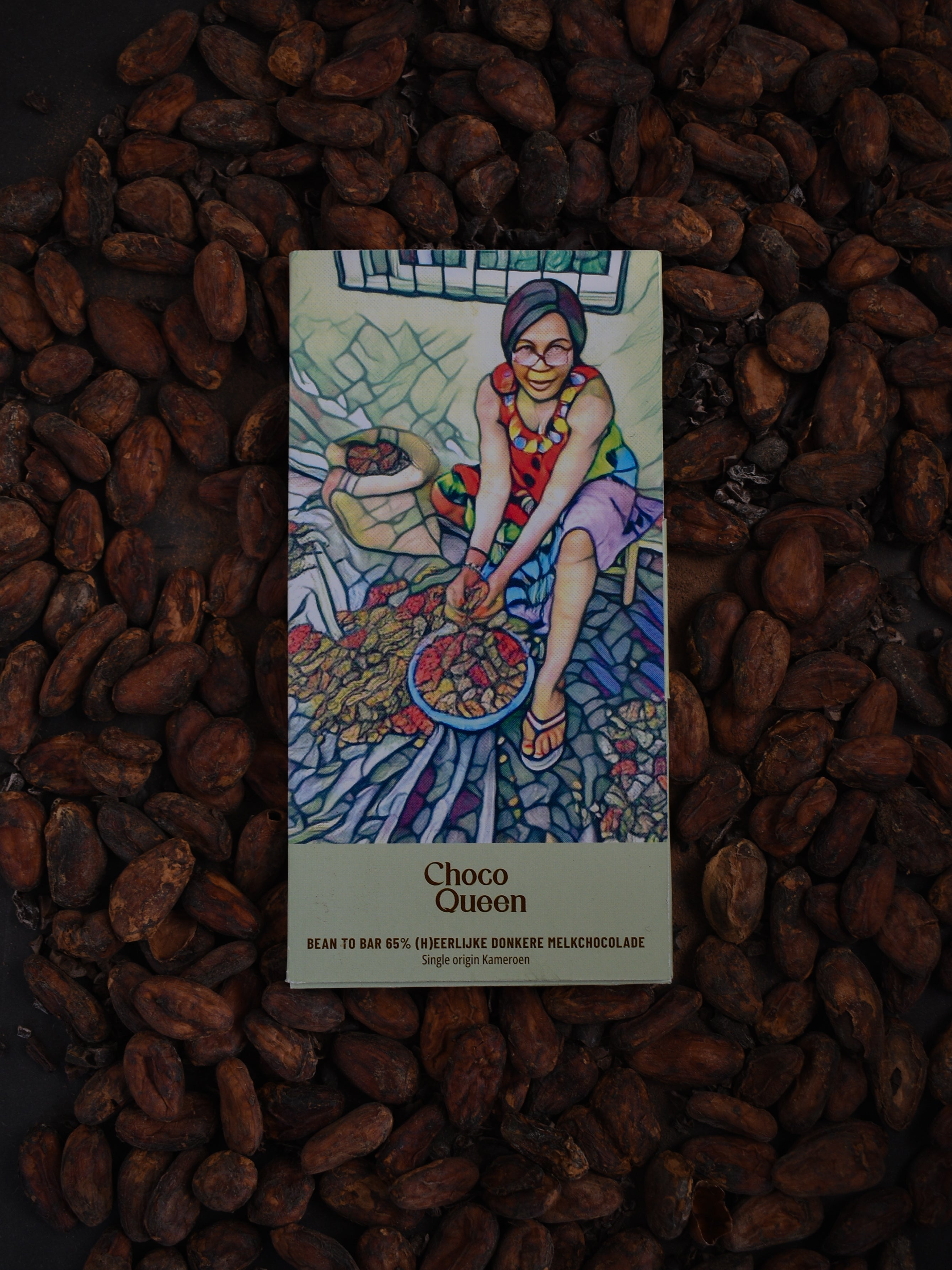 Single origin Kameroen - 65% craft donkere melkchocolade 80g