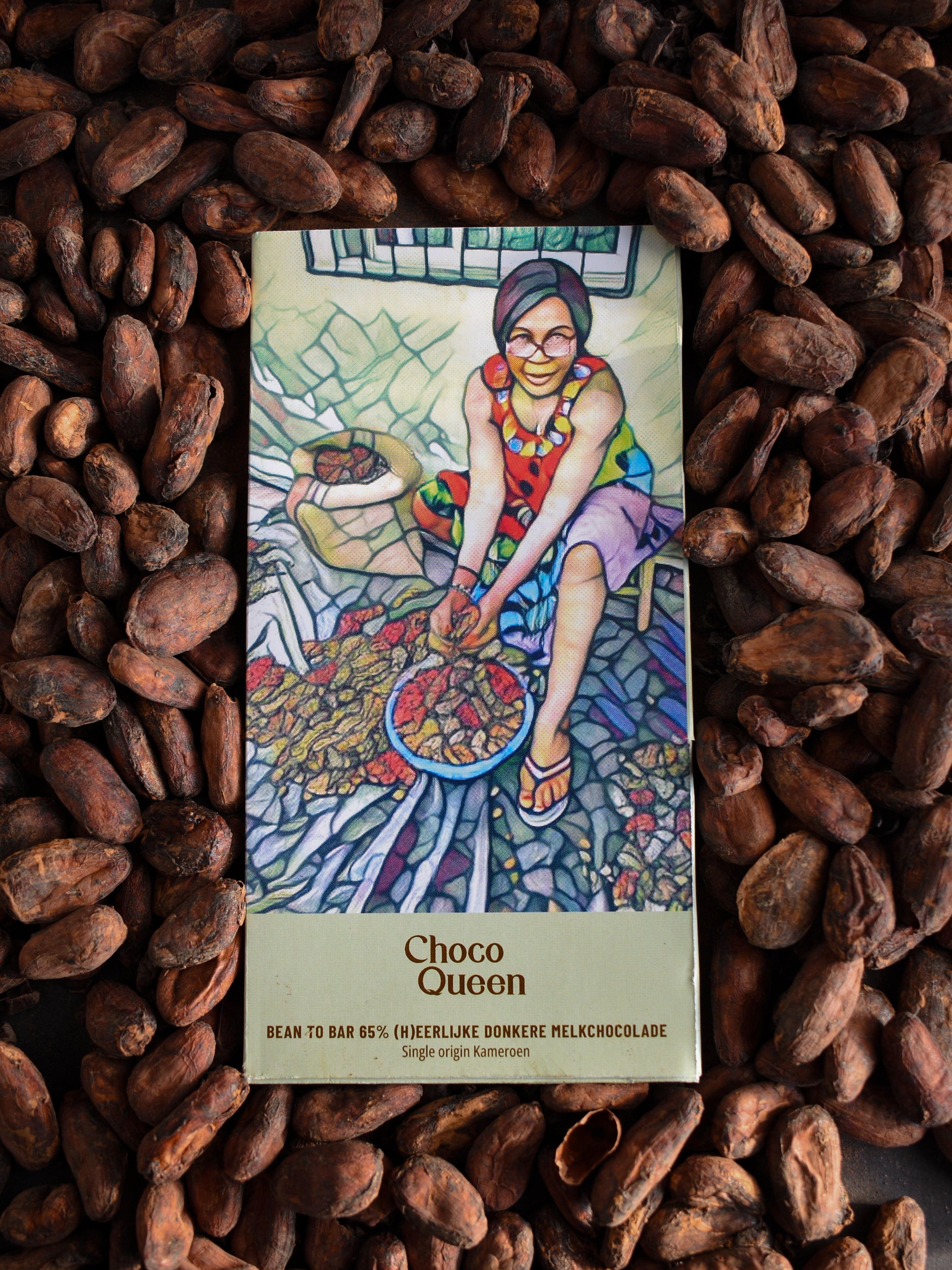 Single origin Kameroen - 65% craft donkere melkchocolade 80g