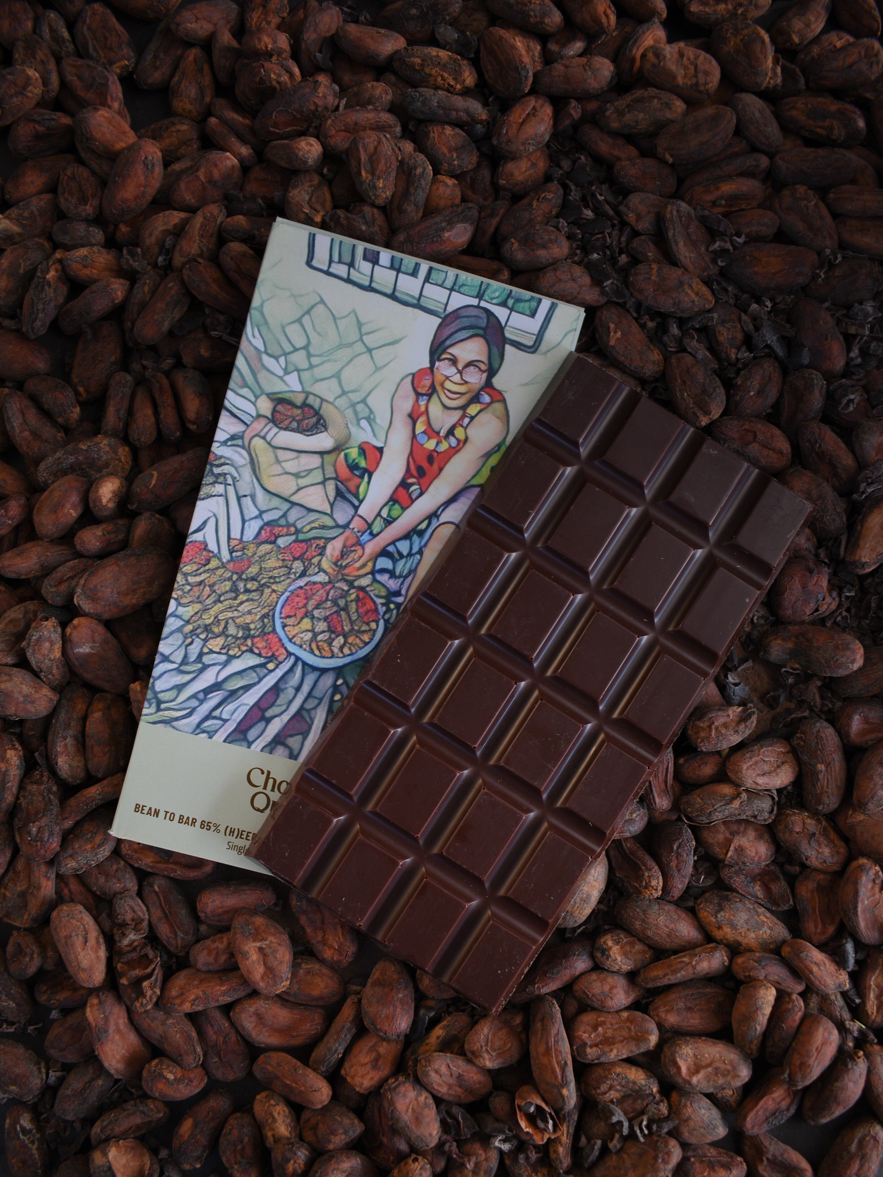 Single origin Kameroen - 65% craft donkere melkchocolade 80g