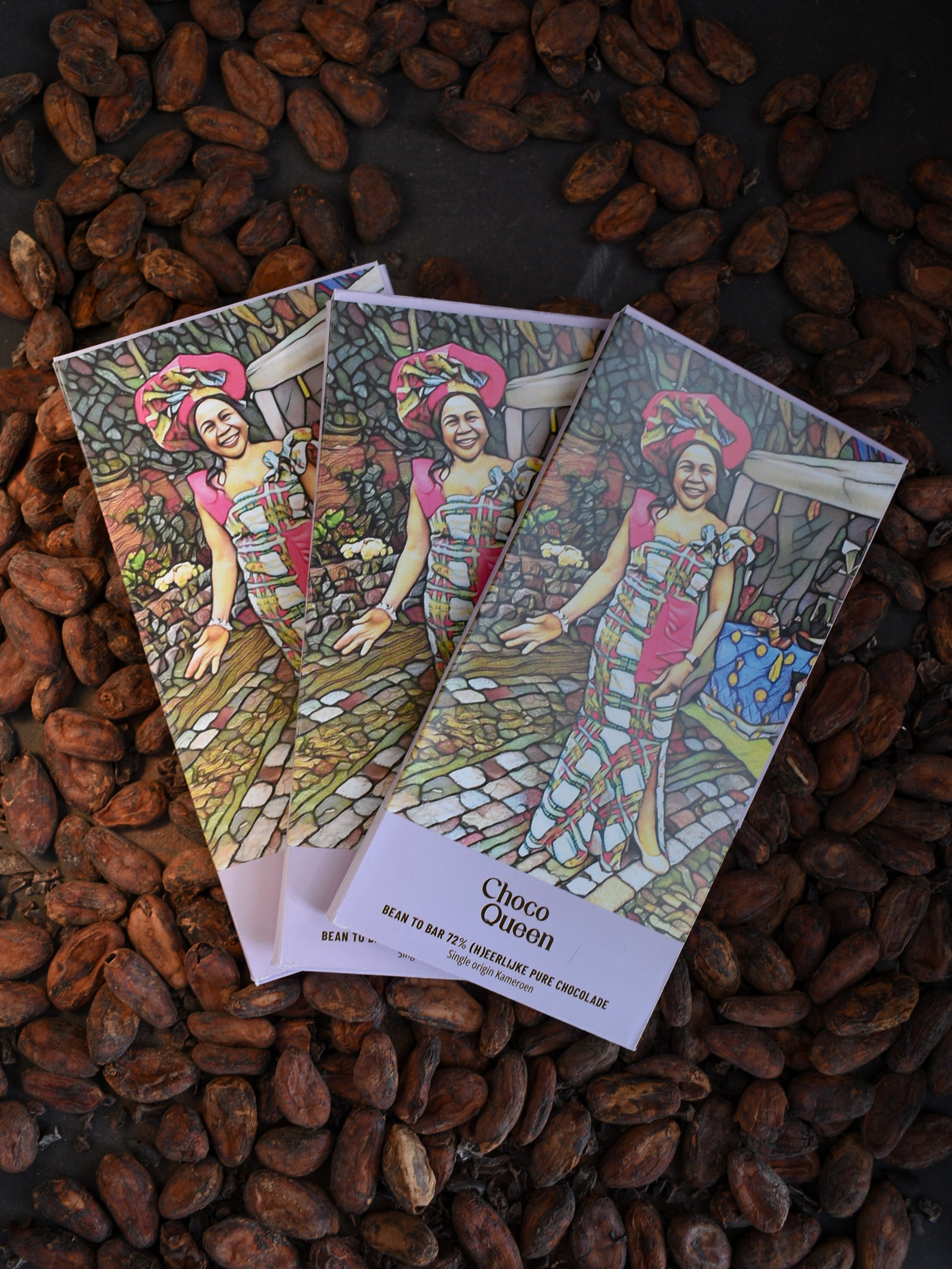 Single origin Kameroen - 72% craft pure chocolade - 3 x 80g